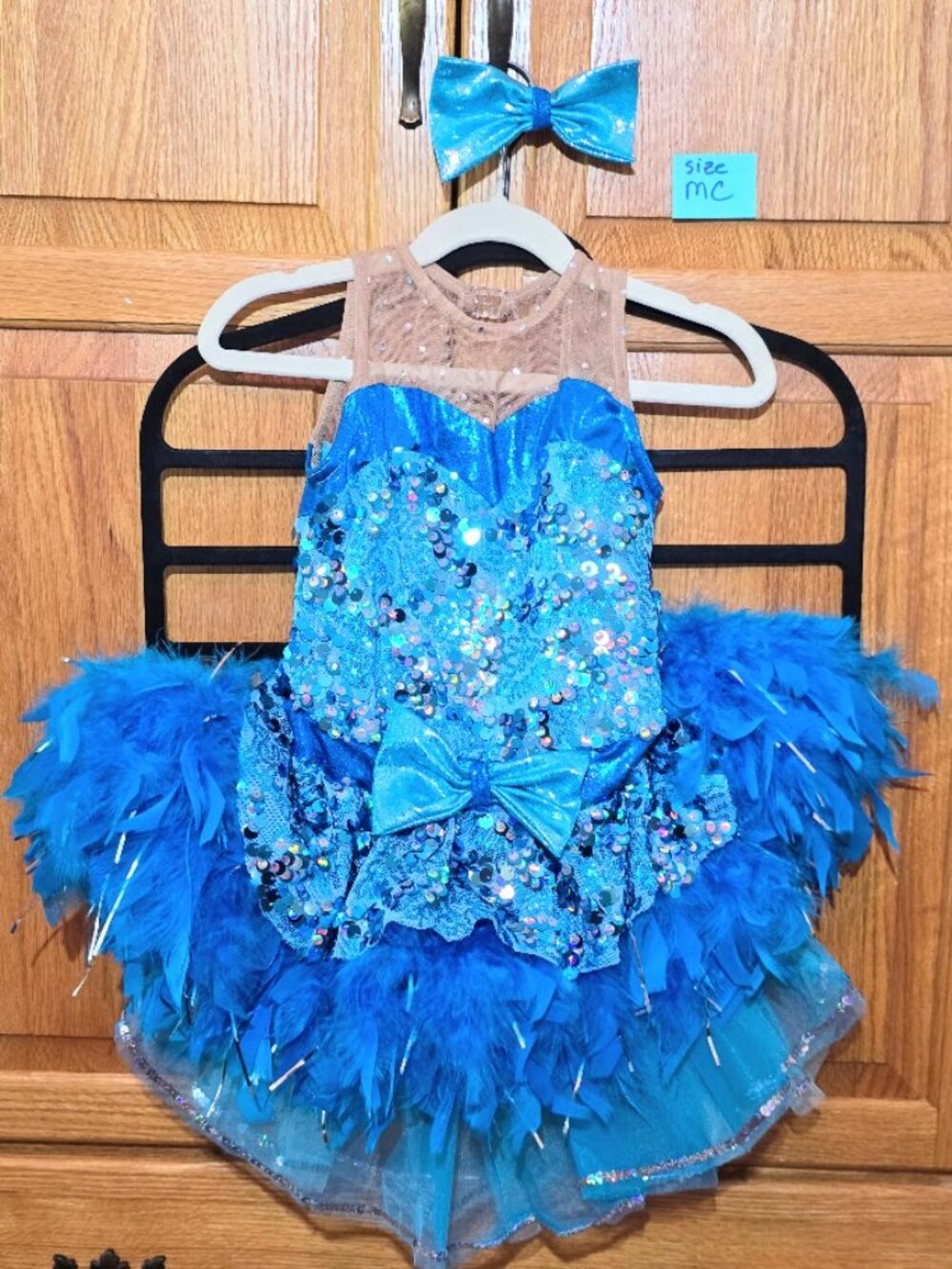 A Wish Come True 20427 Whistle Blue Sequin Dance Costume Multi-Piece MC MLC